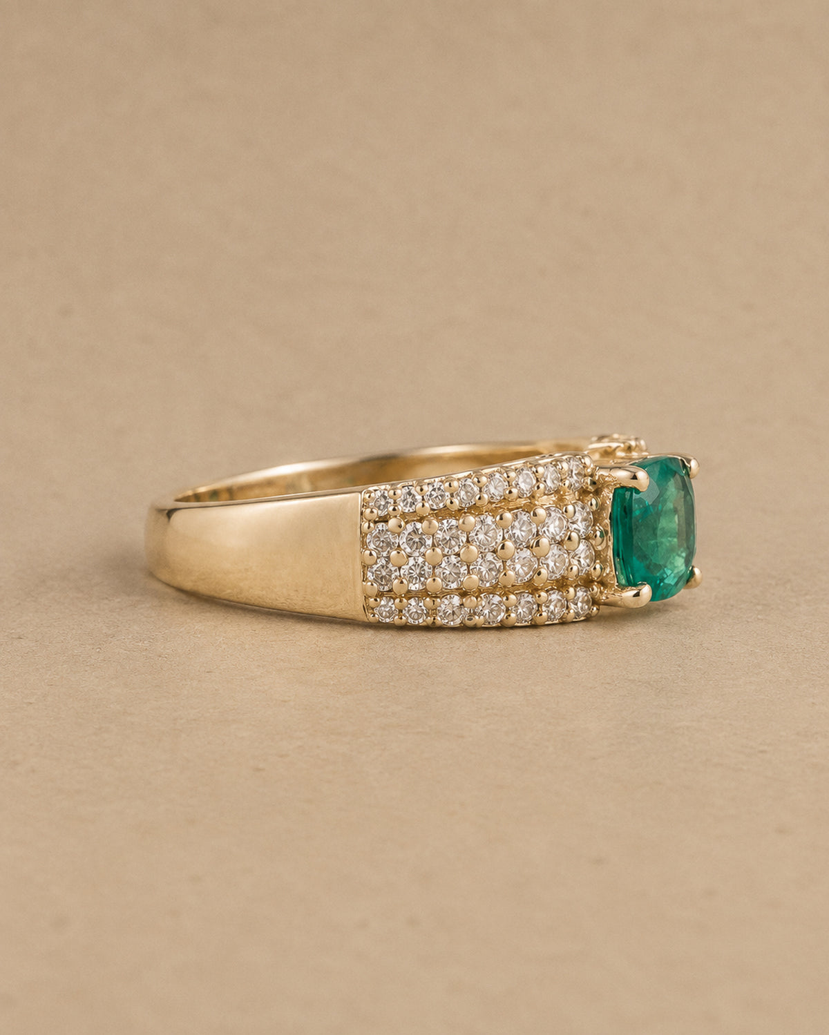 Valentina Emerald & Diamond Ring