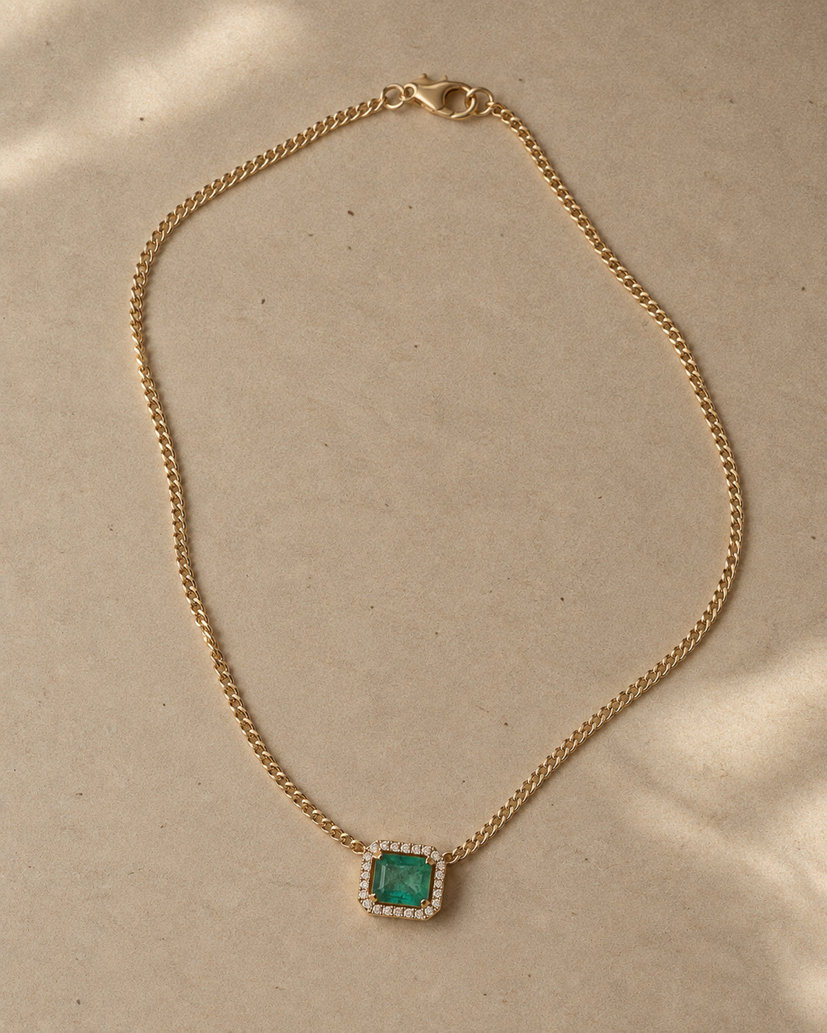 Amara Emerald & Diamond Necklace