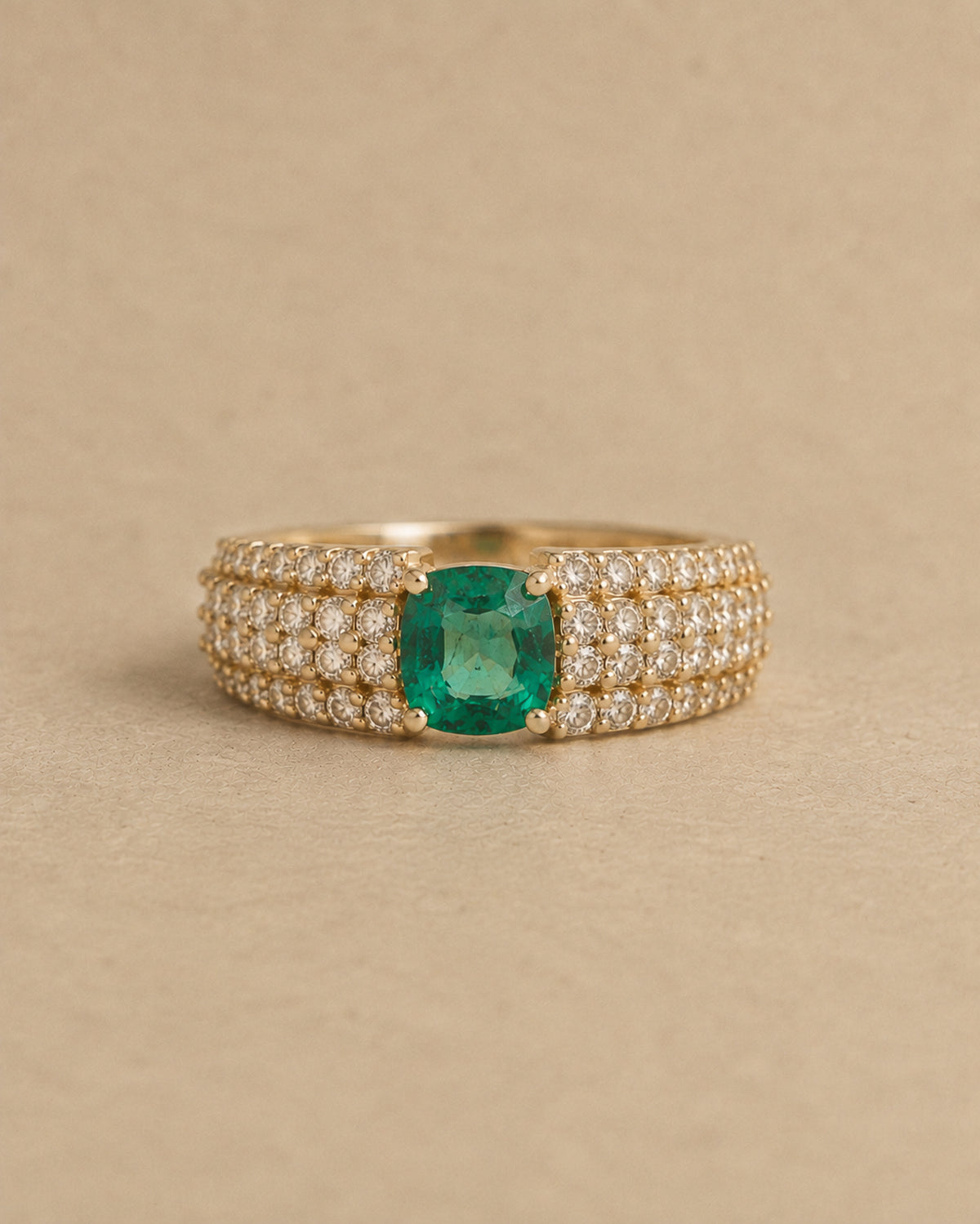 Valentina Emerald & Diamond Ring