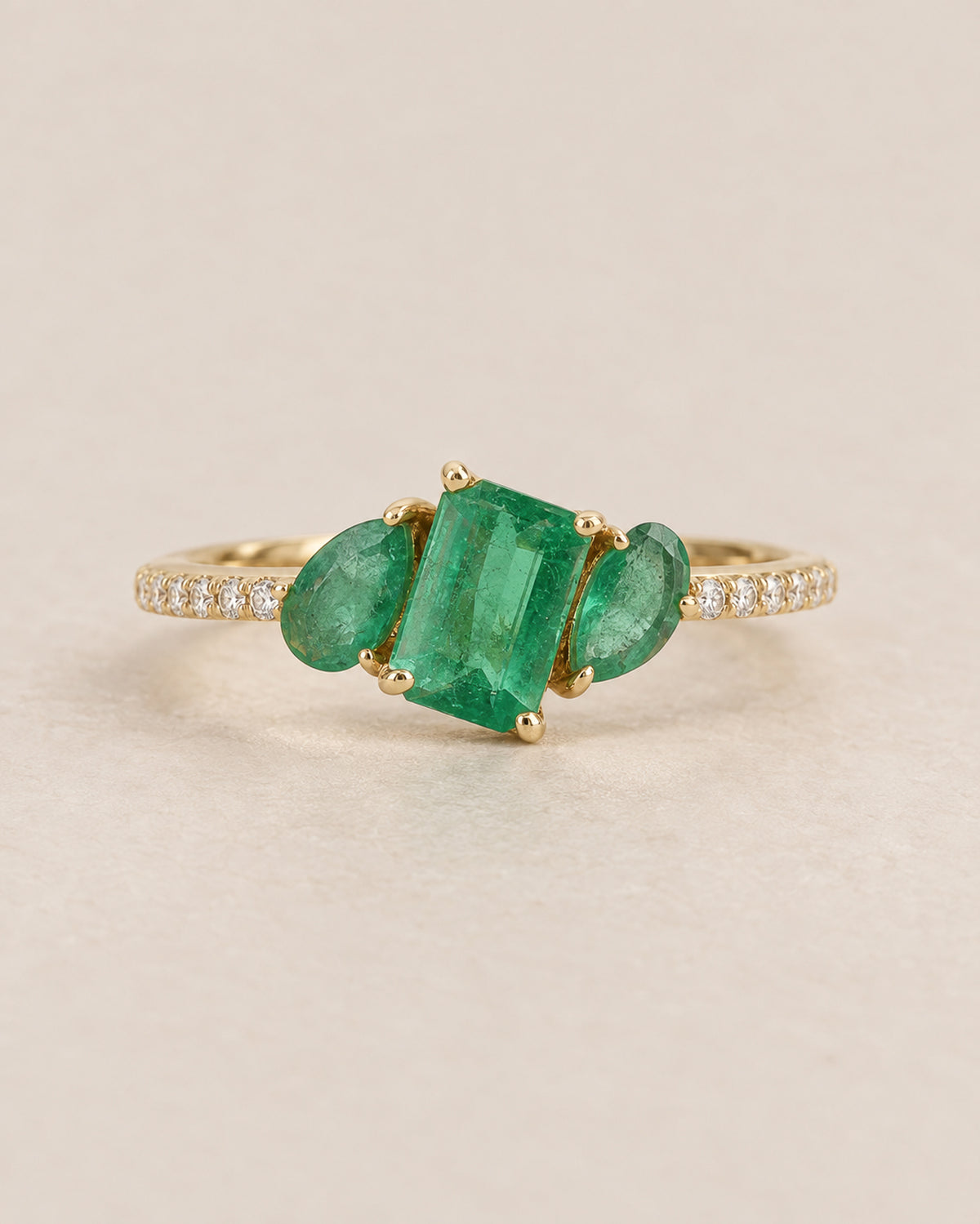 Allegra Emerald & Diamond Ring