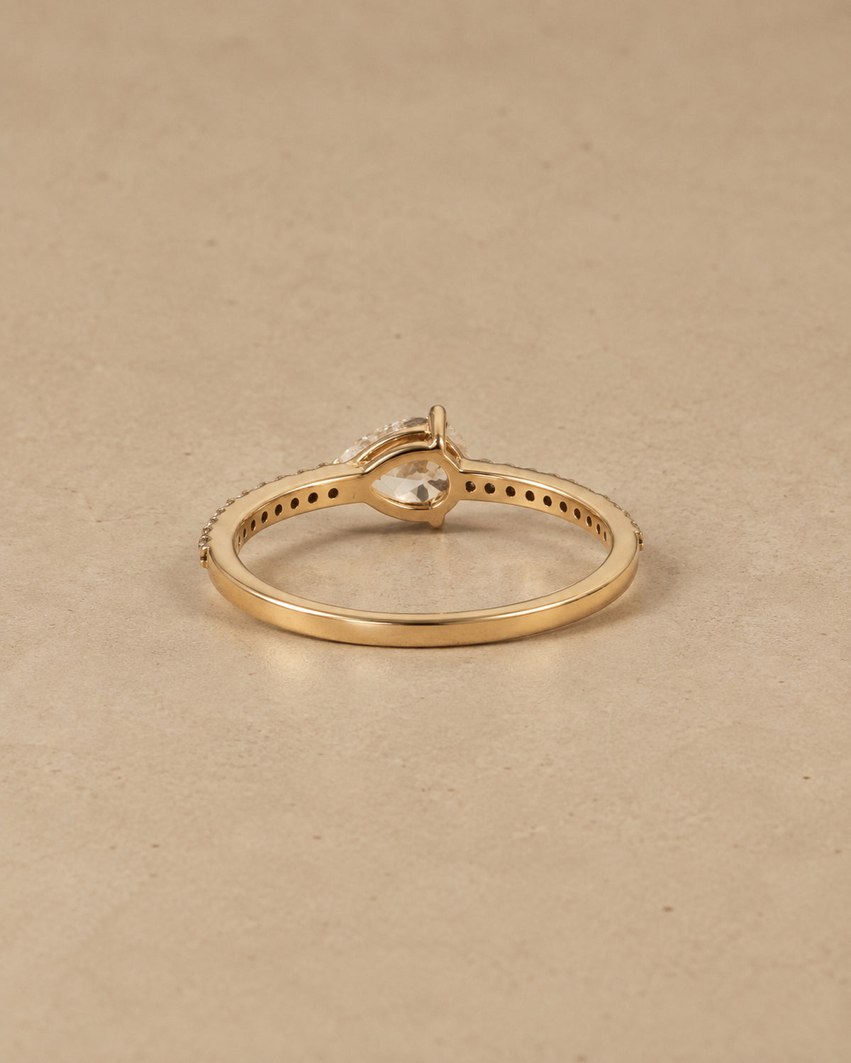 Leonie Pear Diamond Ring in Gold