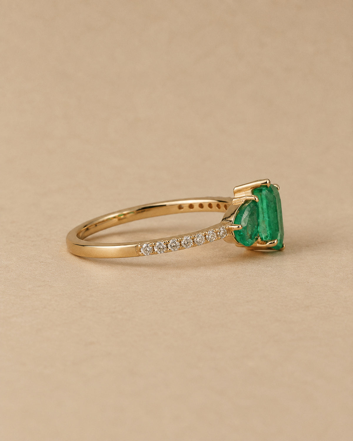 Allegra Emerald & Diamond Ring