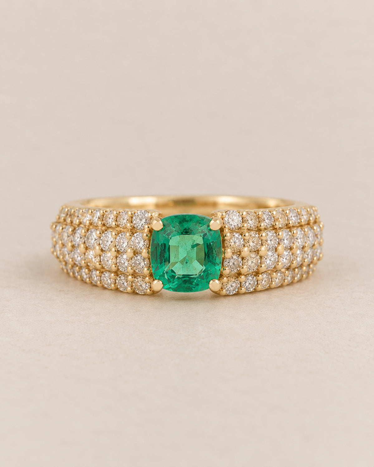 Valentina Emerald & Diamond Ring