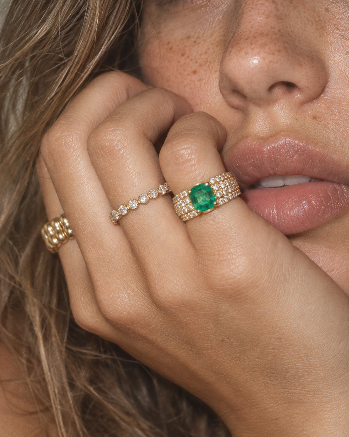 Valentina Emerald & Diamond Ring