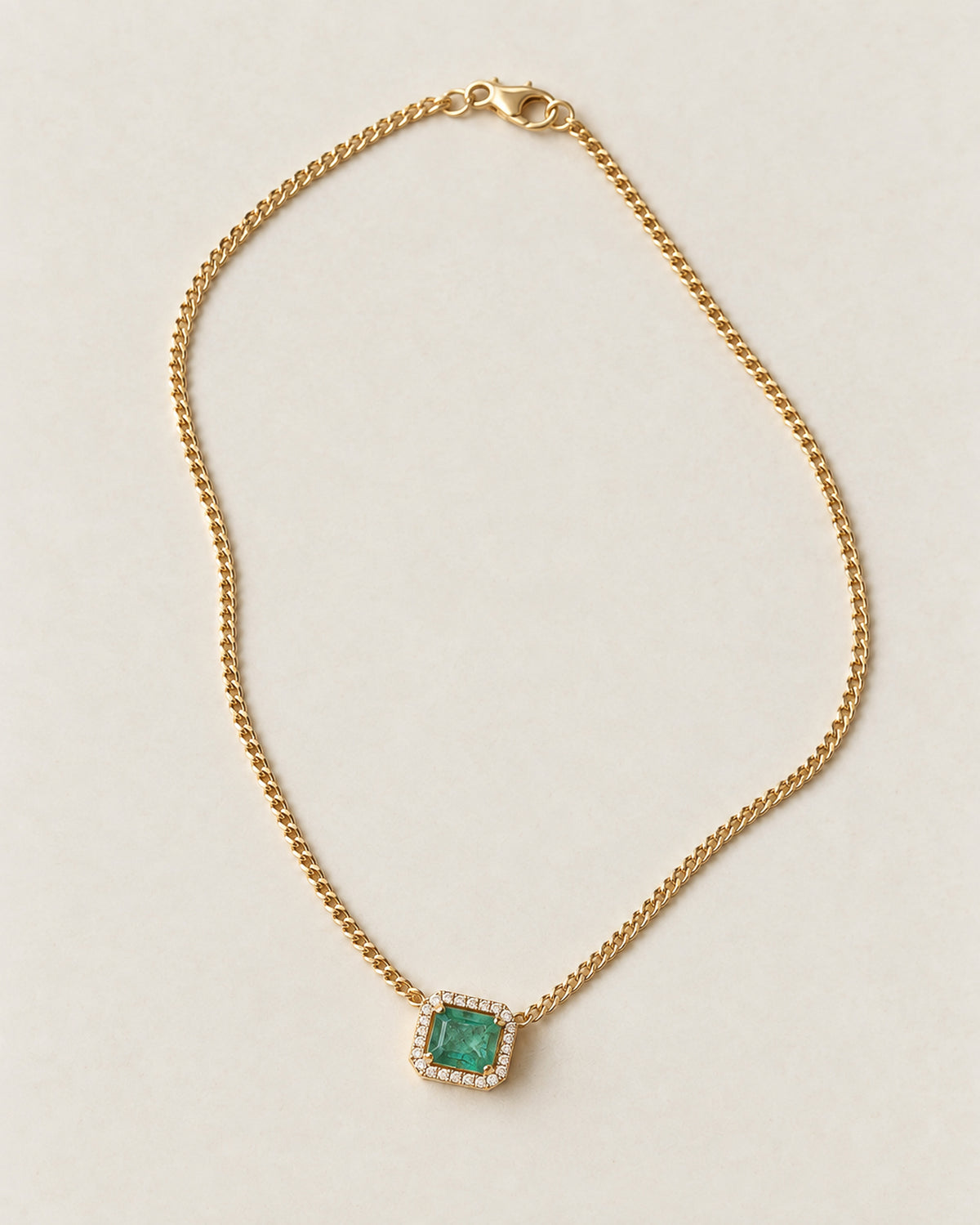 Amara Emerald & Diamond Necklace