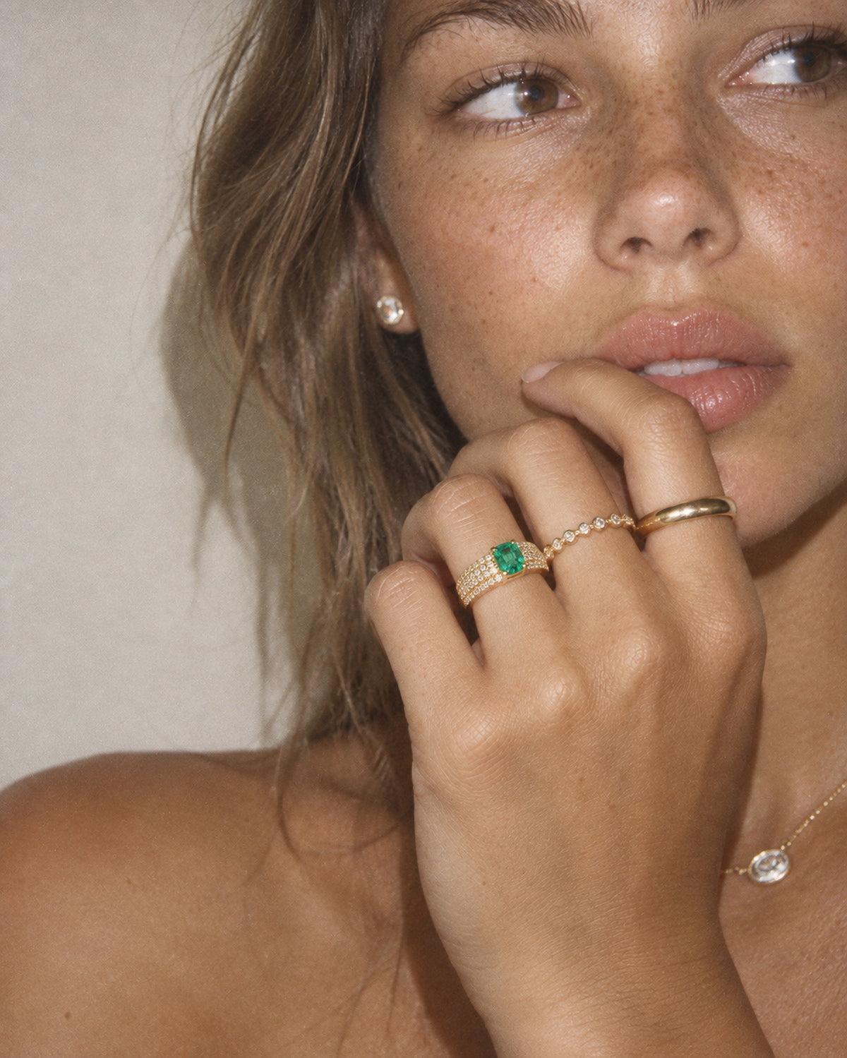 Valentina Emerald & Diamond Ring