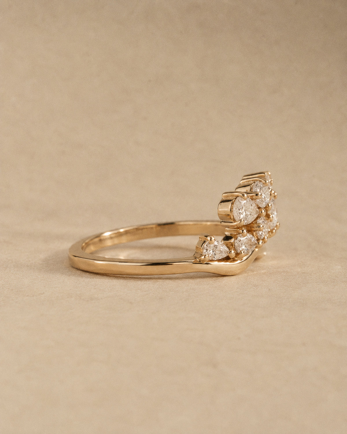 Celeste Diamond Cluster Ring in Gold