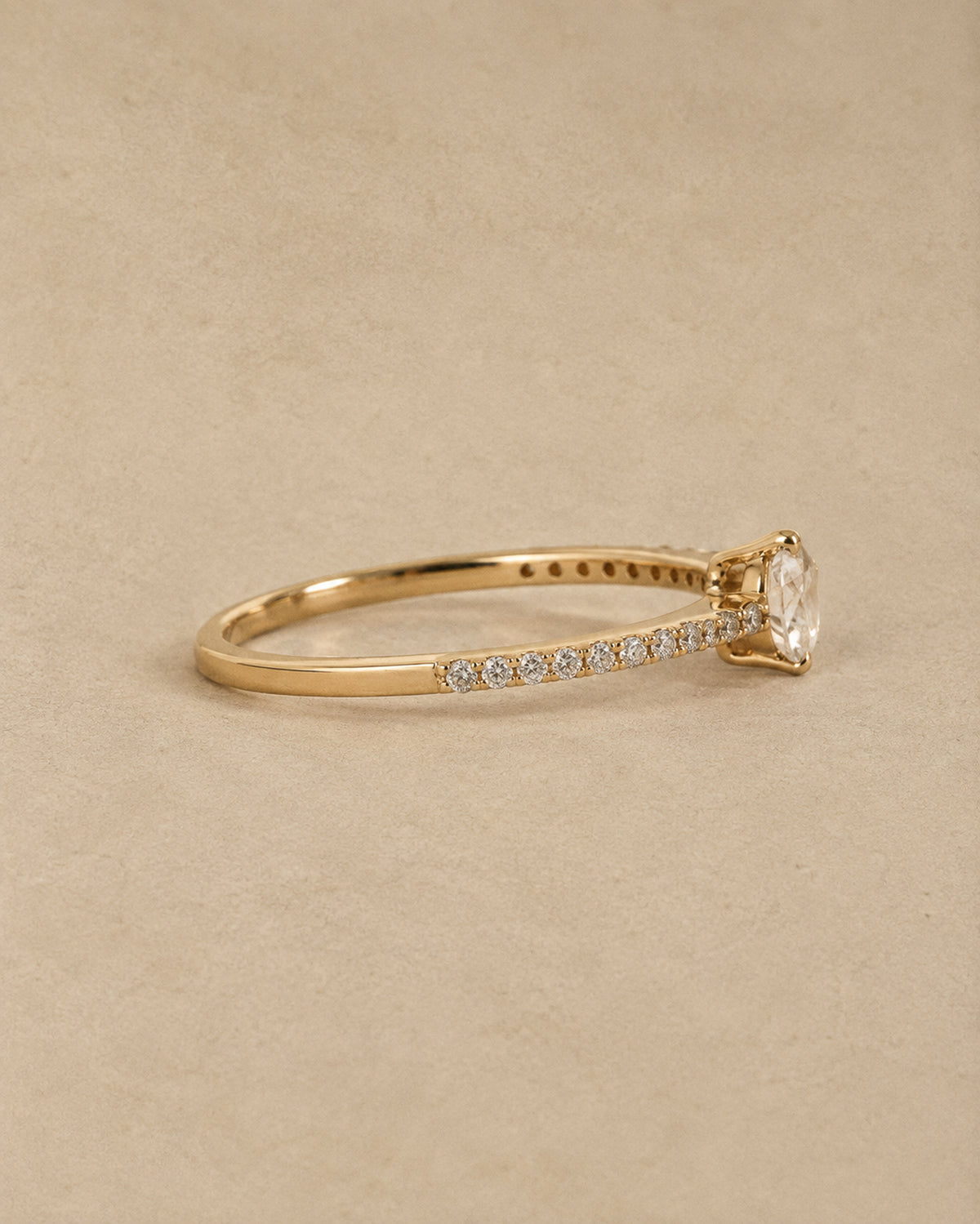 Leonie Pear Diamond Ring in Gold